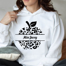 Gepersonaliseerde leraar Apple naam, aangepaste le Hoodie