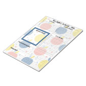 Gepersonaliseerde leraar Dagelijkse to-do lijst Ap Notitieblok (Schuin)