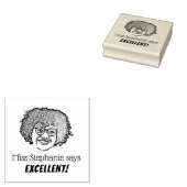 Gepersonaliseerde leraar foto en validering 	rubberstempel (Gestempeld)