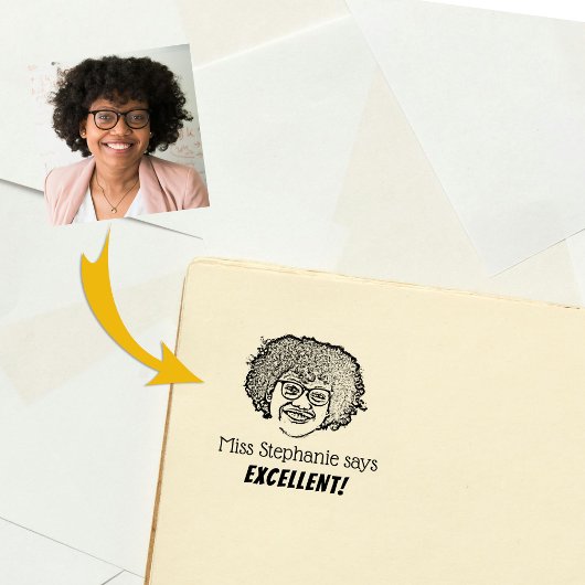 Gepersonaliseerde leraar foto en validering 	rubberstempel