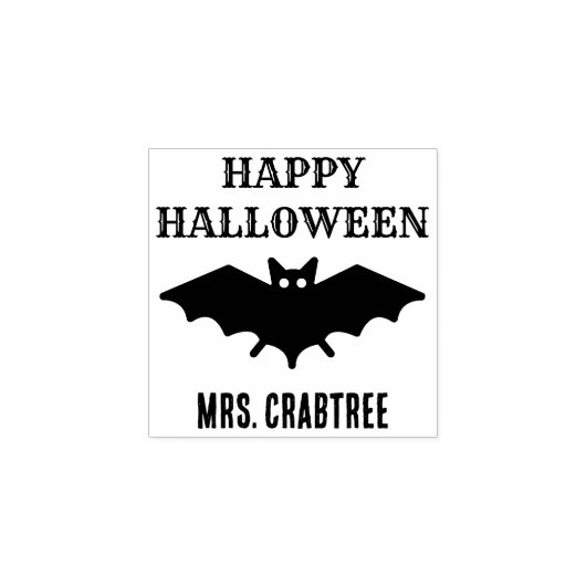 Gepersonaliseerde leraar Halloween Party Rubberstempel (Afrduk)