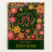 Gepersonaliseerde Leraar Joy in Journey Bloemen Planner (Voorkant)