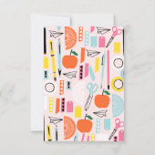 Gepersonaliseerde leraar notitiekaarten (Achterkant)