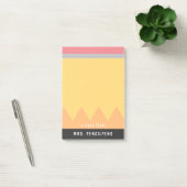 Gepersonaliseerde leraar potlood stijl post-it® notes (Kantoor)