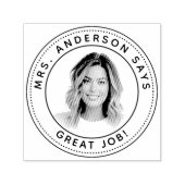 Gepersonaliseerde leraar stempel met aangepaste fo (Design)