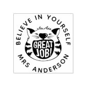 Gepersonaliseerde leraar stempel Terug naar school (Afrduk)