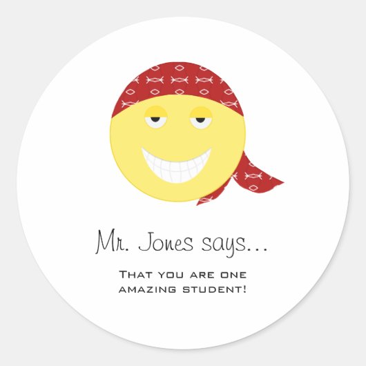 Gepersonaliseerde leraar Stickers (Voorkant)