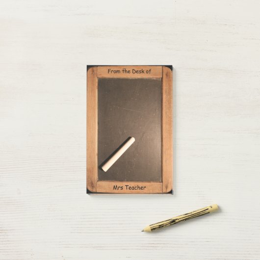 Gepersonaliseerde leraar VNP Post-it® Notes (Op bureau)