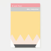Gepersonaliseerde Leraar Waardering Potlood Stijl Post-it® Notes (Voorkant)
