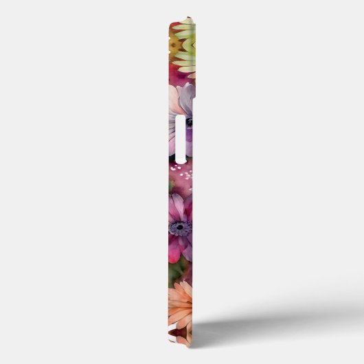 Gepersonaliseerde letter B Elegante Bloemen Waterv Case-Mate iPhone Case (Achterkant / Rechts)