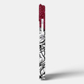 Gepersonaliseerde letter B Glitter Tattoo Flowers Case-Mate iPhone Case (Achterkant / Links)