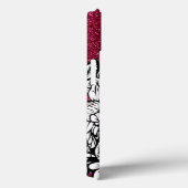 Gepersonaliseerde letter B Glitter Tattoo Flowers Case-Mate iPhone Case (Achterkant / Rechts)