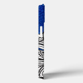 Gepersonaliseerde letter D Glitter Tattoo Flowers Case-Mate iPhone Case (Achterkant / Rechts)