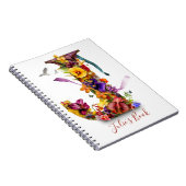 Gepersonaliseerde letter J notitieboek (Rechterzijde)