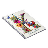 Gepersonaliseerde letter K Notitieboek (Rechterzijde)