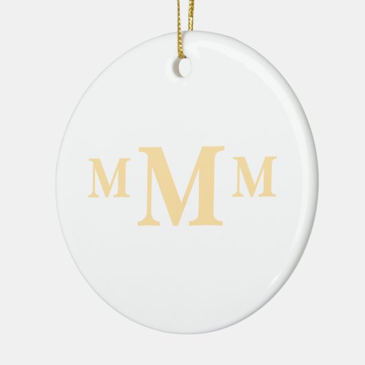 Gepersonaliseerde letter "M" monogram Sjabloon Keramisch Ornament (Links)