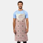 Gepersonaliseerde  letters Rozen Schort (Gedragen)