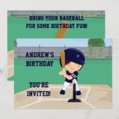 Gepersonaliseerde Leuke de cartoonspeler van het Kaart (Voorkant / Achterkant)