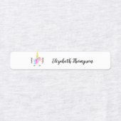 Gepersonaliseerde Leuke Eenhoorn Kinder school Labels (Design 1)