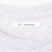 Gepersonaliseerde Leuke Eenhoorn Kinder school Labels (Aangebracht)