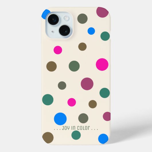 Gepersonaliseerde leuke en elegante kleurrijke cir Case-Mate iPhone case (Achterkant)