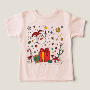Gepersonaliseerde Leuke Kerst t-shirt voor Peuters