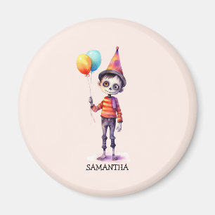 Gepersonaliseerde leuke Kind Zombie Halloween Magneet