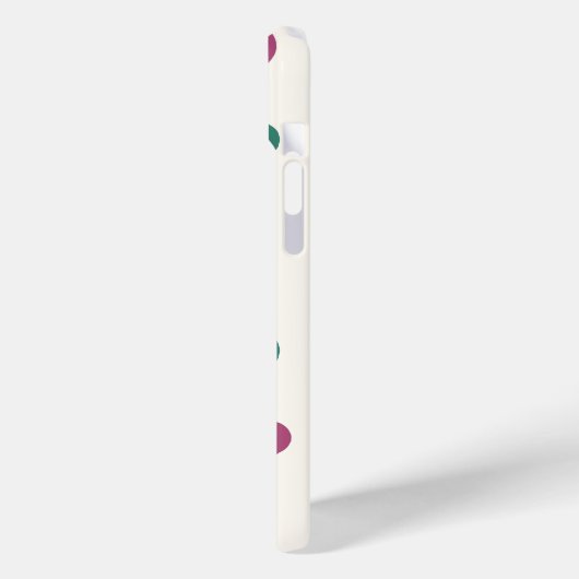 Gepersonaliseerde Leuke Kleurrijke Cirkels, Raspbe Case-Mate iPhone Case (Achterkant / Links)