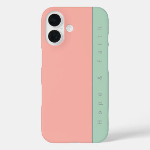 Gepersonaliseerde Leuke Kleurrijke Zachte Pastelpe iPhone 16 Hoesje