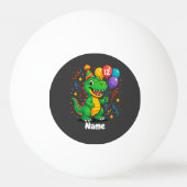Gepersonaliseerde Leuke Verjaardag Dino Kinder Pingpongballen (Voorkant)
