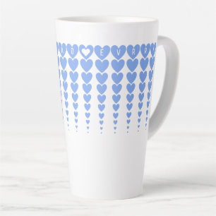 Gepersonaliseerde, Leukste Papa Ooit Blauwe Harten Latte Mok