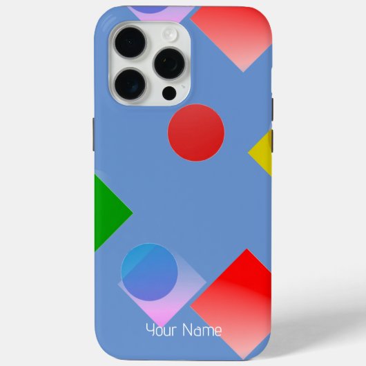 Gepersonaliseerde levendige cirkels 'n pleinen, ko Case-Mate iPhone case (Achterkant)