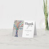 Gepersonaliseerde levensboom bedankkaart (Voorkant)