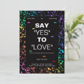 Gepersonaliseerde LGBTQ digitale moderne zwarte br Kaart (Staand voorkant)