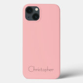 Gepersonaliseerde lichtbruine radiale textuur Case-Mate iPhone case (Achterkant)