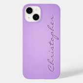 Gepersonaliseerde lichte violette radiale textuur  Case-Mate iPhone case (Achterkant)