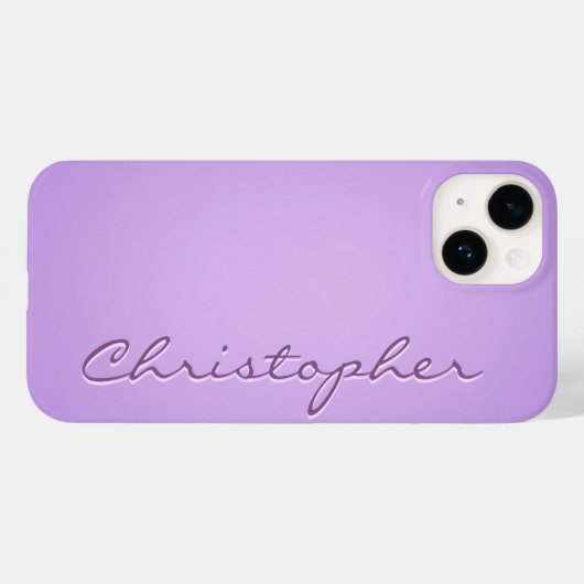 Gepersonaliseerde lichte violette radiale textuur  Case-Mate iPhone case (Achterkant (horizontaal))