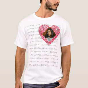 Gepersonaliseerde LIEFDE foto T-shirt