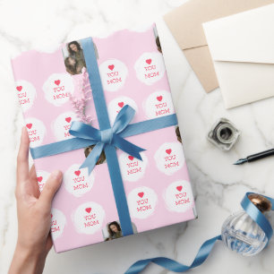 Gepersonaliseerde liefde je moeder foto   Mom Gift Cadeaupapier