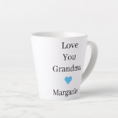 Gepersonaliseerde liefde Papap Latte Mok (Rechterhoek)