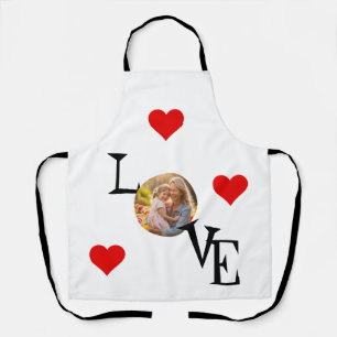 Gepersonaliseerde liefde schort met mama en mij Af