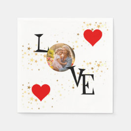 Gepersonaliseerde liefde servet met mama en mij Af