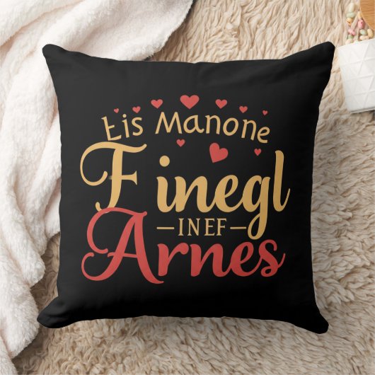 Gepersonaliseerde liefde typografie ontwerp kussen (Deken)