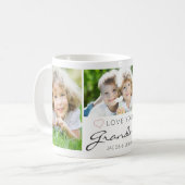 Gepersonaliseerde LIEFDE U OMA Handgeschreven 3 Fo Koffiemok (Voorkant links)