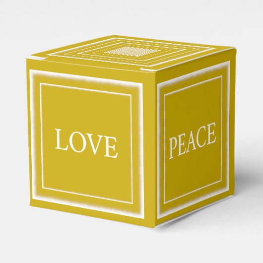 Gepersonaliseerde Liefde Vrede Joy Hope Classic Go Bedankdoosjes (Voorkant Zijde)