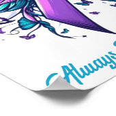 Gepersonaliseerde Liefdevolle Herinnering Zelfmoor Poster (Hoek)