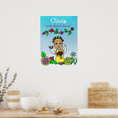 Gepersonaliseerde liefhebber, zegelbaar en aangepa poster (Keuken)