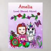 Gepersonaliseerde liefhebber, zegelbaar en aangepa poster (Voorkant)