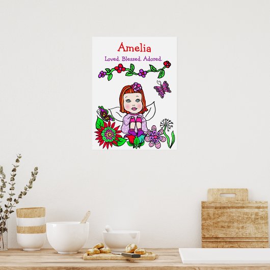 Gepersonaliseerde liefhebber, zegelbaar en aangepa poster (Keuken)