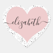 Gepersonaliseerde lievelingsSticker Hart Sticker (Voorkant)